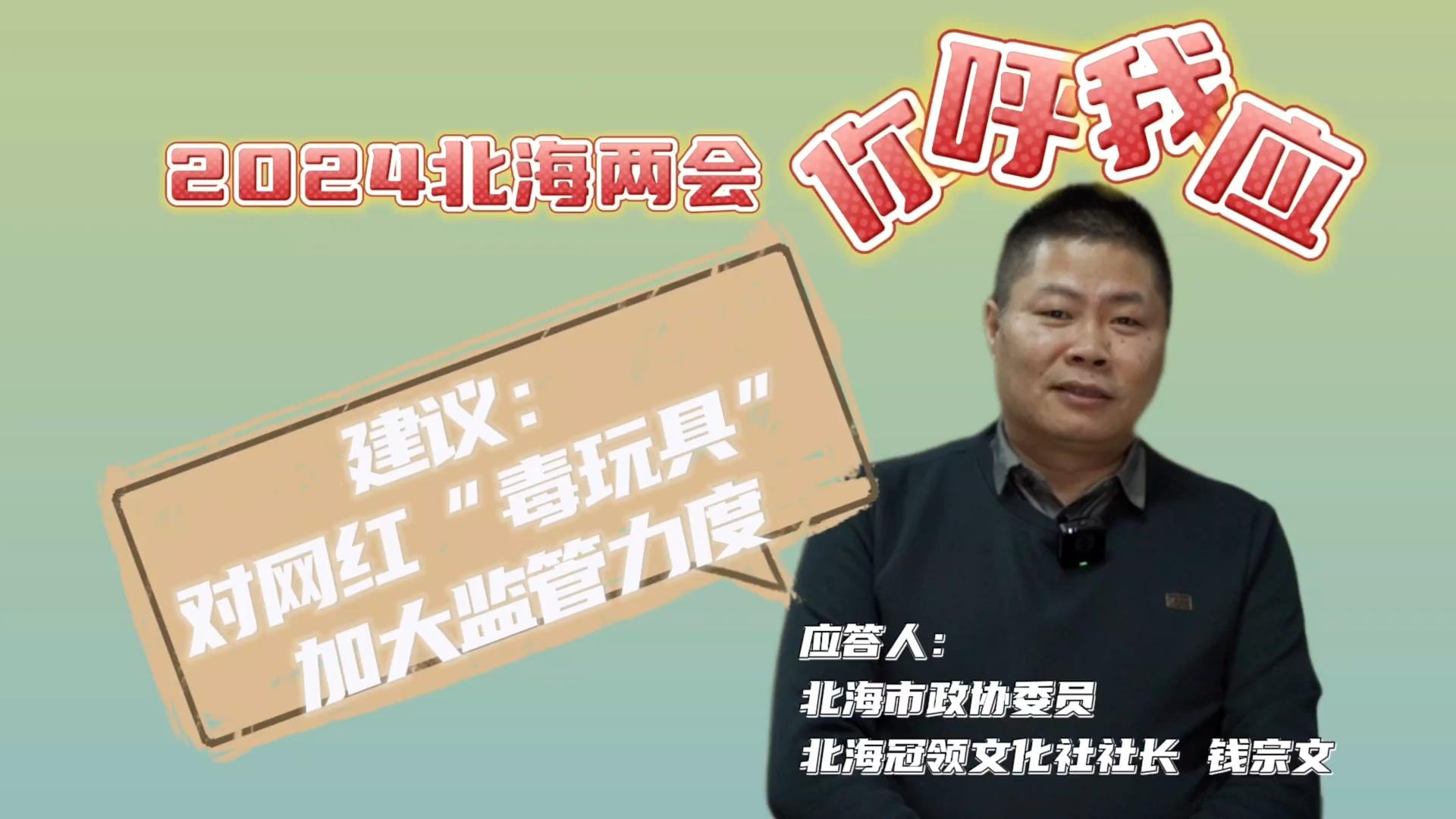 2024北海两会 你呼我应（三）网红“毒玩具”应该怎么监管？听听政协委员怎么说