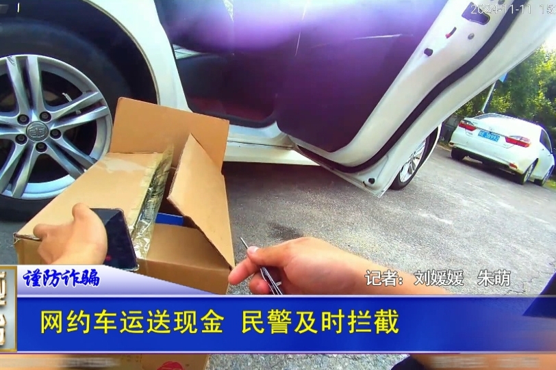 网约车运送现金 民警及时拦截
