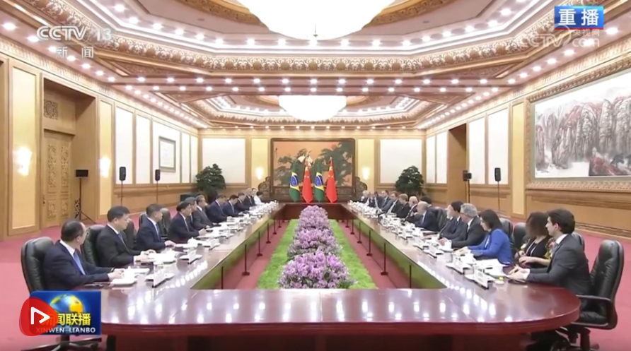习近平同巴西总统卢拉会谈